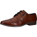 BUGATTI Herren Armo Comfort Schnürhalbschuhe, Cognac, 44 EU