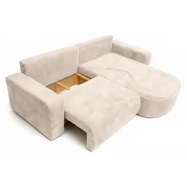 kaiser möbel Ecksofa Cordstoff Poso 2-Sitzer Beige