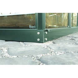 Vitavia Stahlfundament "6700" für Gewächshäuser "Uranus", "Merkur", "Mars", "Diana", "Jupiter", "Meridian 1", "Meridian 2", "Dione",smaragd grün,6700 / 254 x 254 x 6 cm