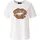Aniston CASUAL T-Shirt in weiß-hellbraun-schwarz-braun | Gr.: 40/42,