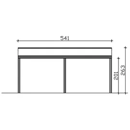 SKANHOLZ Monza 541 x 357 cm anthrazit