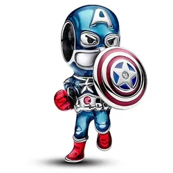 Pandora Charm Marvel x Pandora Captain Americas Schild 793129C01 - silber