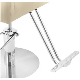 Physa Physa, Friseurstuhl mit Fußstütze höhenverstellbar Barber-Stuhl 200 kg Tilbury Beige