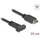 DeLock 85454 - USB 3.1 E Key A 20 Pin Stecker zu C Buchse Einbau 25 cm