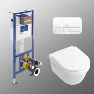 Villeroy & Boch Architectura WC-Set Direct Flush mit WC-Sitz Weiß alpin