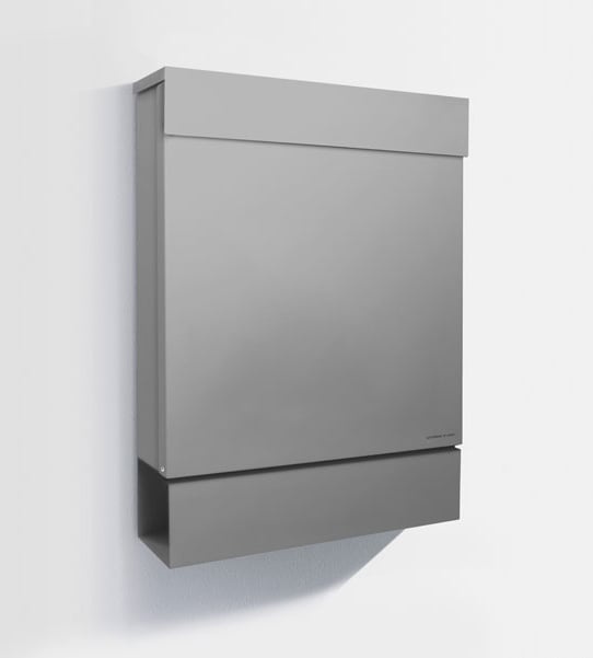 Radius Design Letterman M Briefkasten silber-grau matt (RAL 9006)