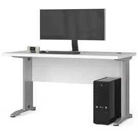 akord furniture factory Akord - Pc-schreibtisch Bm135 In Der Farbe Weiß, B135 X H76 X T60 Cm