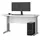 akord furniture factory Akord - Pc-schreibtisch Bm135 In Der Farbe Weiß, B135 X H76 X T60 Cm