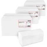 Hypafol Papierhandtücher für Spender | Zellstoff hochweiß, 2-lagig, 25 x 23 cm | 9.000 Blatt verpackt in 36 x 250 Blatt | praktischer V-Falz für Handtuchspender in Toiletten, Büros, Praxen und Studios