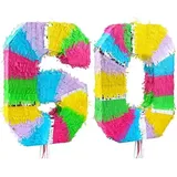 Playflip Pinata Zahl 60 bunt Pastell 60. Geburtstag