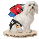 NATURE PET Premium Läufigkeitshose für Hündinnen – Hochwertige & Bequeme Hundewindeln für Hündinnen & Rüden – Waschbare Inkontinenz-Hundewindel ohne Einfädeln der Rute – XS-L/Netz