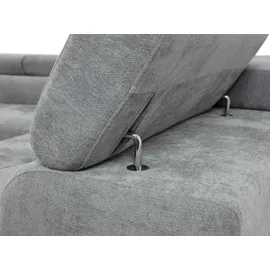 Mirjan24 Ecksofa Cotere Cord, L-Form Eckcouch mit Schlaffunktion und Bettkasten (Farbe: Poso 39, Seite: Links) - Braun