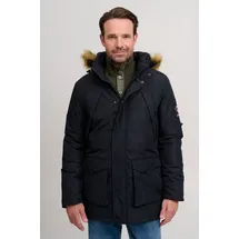 FQ1924 FQAegir Herren Winterparka Parka Winterjacke mit Stehkragen - Schwarz - L