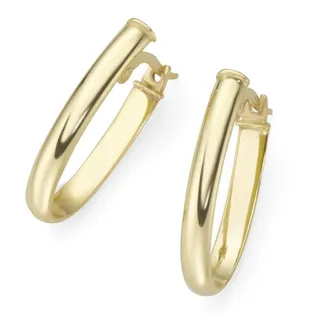 Luigi Merano Creolen ovale Form, glänzend, Gold 375 Onesize Damen
