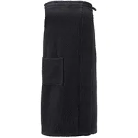 CelinaTex Funlike Kilt kurz L/XL schwarz Baumwolle Saunakilt Frottee Sarong Saunatuch Saunasarong - L/XL Herren