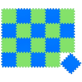 LittleTom 18 Teile Baby Kinder Puzzlematte ab Null - 30x30 Puzzle Spielmatte Krabbelmatte