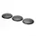 ORION LIGHTSTYLE Abdeckung Verteilerbaldachin Extraflach Ø 135mm schwarz 3 Stück
