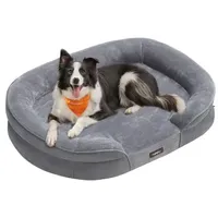 Songmics Hundekissen rund 91 cm grau