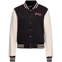 Queen Kerosin Sweatjacke We Can Do It brombeer XS
