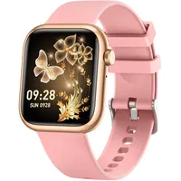 Smartwatch Damen mit Bluetooth Telefonfunktion Sportuhr: 1,83''HD Touchscreen Smart Watch mit 120+Sportmodi mit Schrittzähler Pulsmesser IP68 Wasserdichter Fitness Tracker Kompatibel Android und iOS