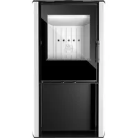 Hitze LUPO S-W Stahl Schwarz/Abdeckplatte Weiß