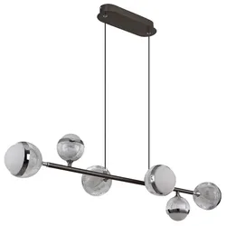 Pendelleuchte Deckenlampe Hängelampe LED Metall Dimmbar Fernbedienung L 90 cm