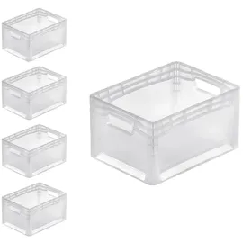 Proregal Transparenter Eurobehälter LightLine 22 x 30 x 40 cm 5-tlg. transparent