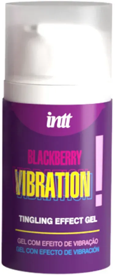 INTT RELEASES - FLÜSSIGE VIBRATIONSGEL MIT BROMBEERGESCHMACK 15 ML