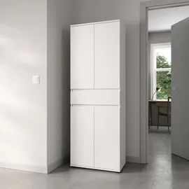 home collective Schrank 64 x 34 x 180 cm Weiß