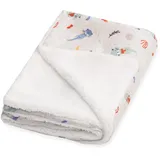 Julius Zöllner Winterdecke aus Baumwoll-Jersey und kuscheligem Teddy-Stoff | Gr. 70x100 cm | Made in Germany | OEKO-TEX® STANDARD 100 | Little Otti