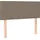 vidaXL Boxspringbett mit Matratze Taupe 120x200 cm Stoff