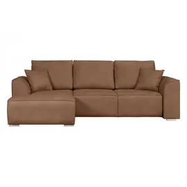 OTTO home Ecksofa OTTO HOME "BEATRICE optionale Schlafsofa mit Bettkasten, B/T/H: 265/170/86 cm", gelb (curry), B:265cm H:86cm T:170cm, 100% Polyester, Sofas, Ecksofa, L-Form, wahlweise auch mit Bettfunktion und Bettkasten