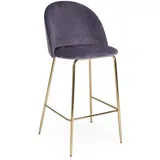 BIZZOTTO Barhocker Carry 2er-Set gepolstert Metallgestell 2er Set Dunkelgrau