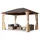 TOOLPORT Gartenpavillon 3 x 4 m inkl. 4 Seitenteile Champagner