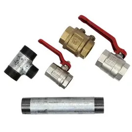 Floraworld Doppelter Pumpenstock 400 mm silberfarben/beige