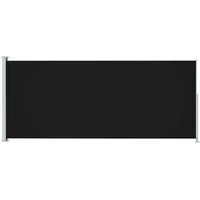 VidaXL Seitenmarkise Ausziehbar 200x500 cm Schwarz