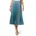 Satin-Rock Midi mit Plisseefalten 42