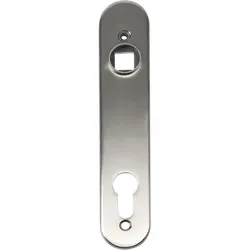 Langschild 3020-HYB-A2 für Rohrrahmenschlösser, 185 x 35 x 6 mm, Edelstahl Inhalt: 1 Paar