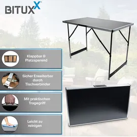 BITUXX Tapeziertisch 100 x 60 cm bis 30 kg Silber MS-19510