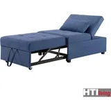 Hti-Living HTI-Living, Sessel, Schlafsessel Magarete Blau