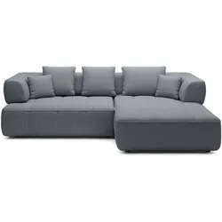 Ecksofa Aula Stoff Grau