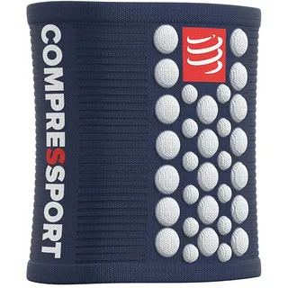 Compressport Herren Sweatband Schweissbaender, Blau/Weiss, One Size