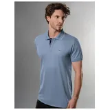 Trigema Poloshirt »TRIGEMA Slim Fit Polohemd«, (1 tlg.), blau