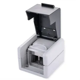 Value Outdoor Wandgehäuse für 2x Keystones, grau (25.99.8493)