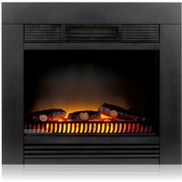 Classic Fire Elektrokamin Chicago - Einbaukamin - 1800W - Realistischer Flammeneffekt - Heizt bis zu 50 Grad Celsius - Schwarz