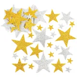 Baker Ross Glitzerstern-Aufkleber 150 Stück