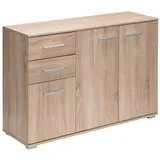 CASARIA Kommode Alba 107 x 75 x 35 cm Braun / Weiß