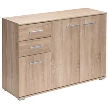 CASARIA Kommode Alba 107 x 75 x 35 cm Braun / Weiß