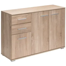 CASARIA Kommode Alba 107 x 75 x 35 cm Braun / Weiß