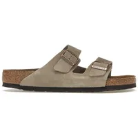 Birkenstock Arizona Weichbettung Veloursleder schmal taupe 37